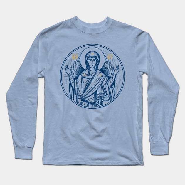 Orans | The Orthodox Way to Pray Long Sleeve T-Shirt by EkromDesigns